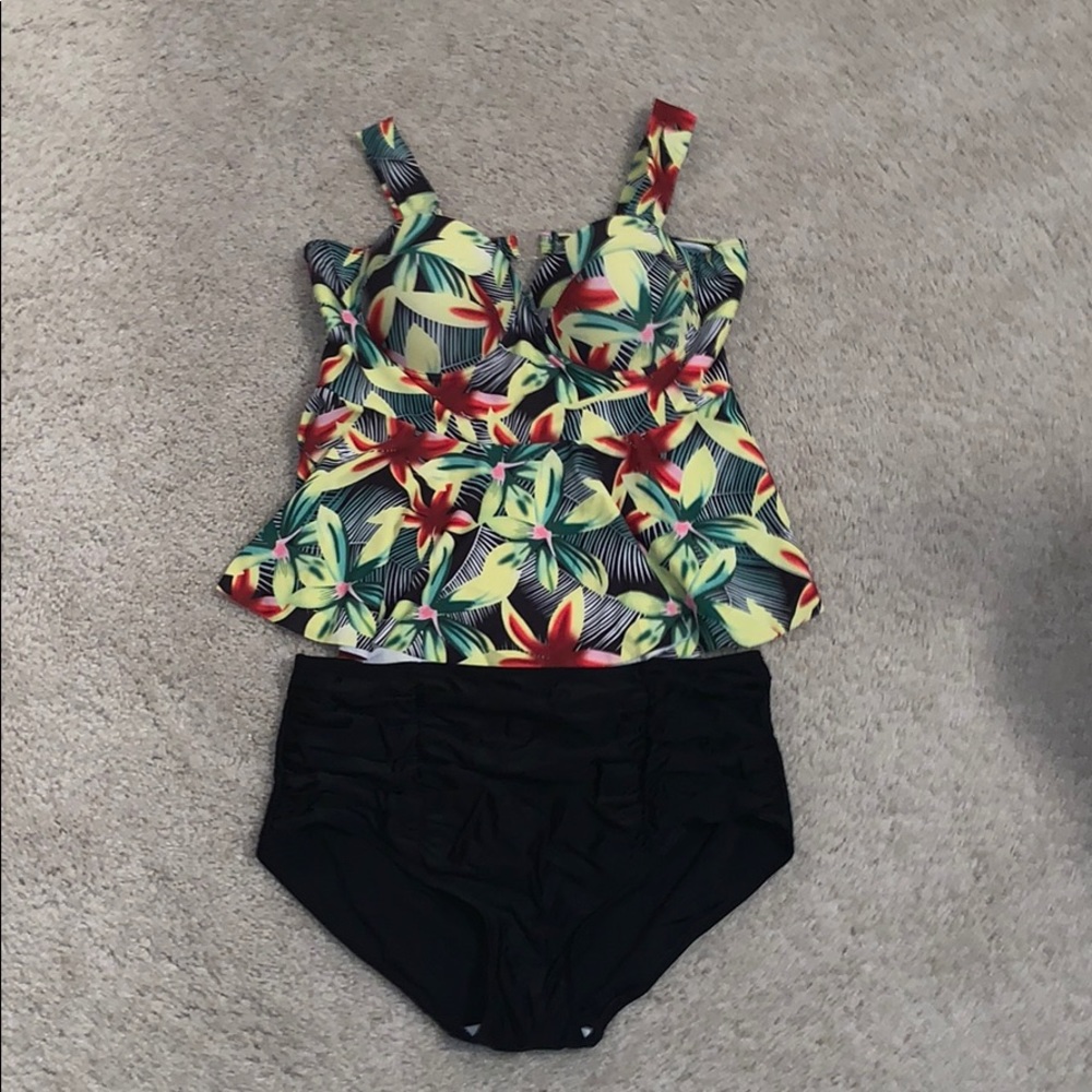 Two piece tankini bathing suit